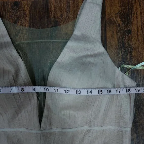 Jenny Yoo Wedding Bridesmaid Gown Blush Pink Tulle Sheer Sarita Dress 16 NWT - Picture 12 of 16